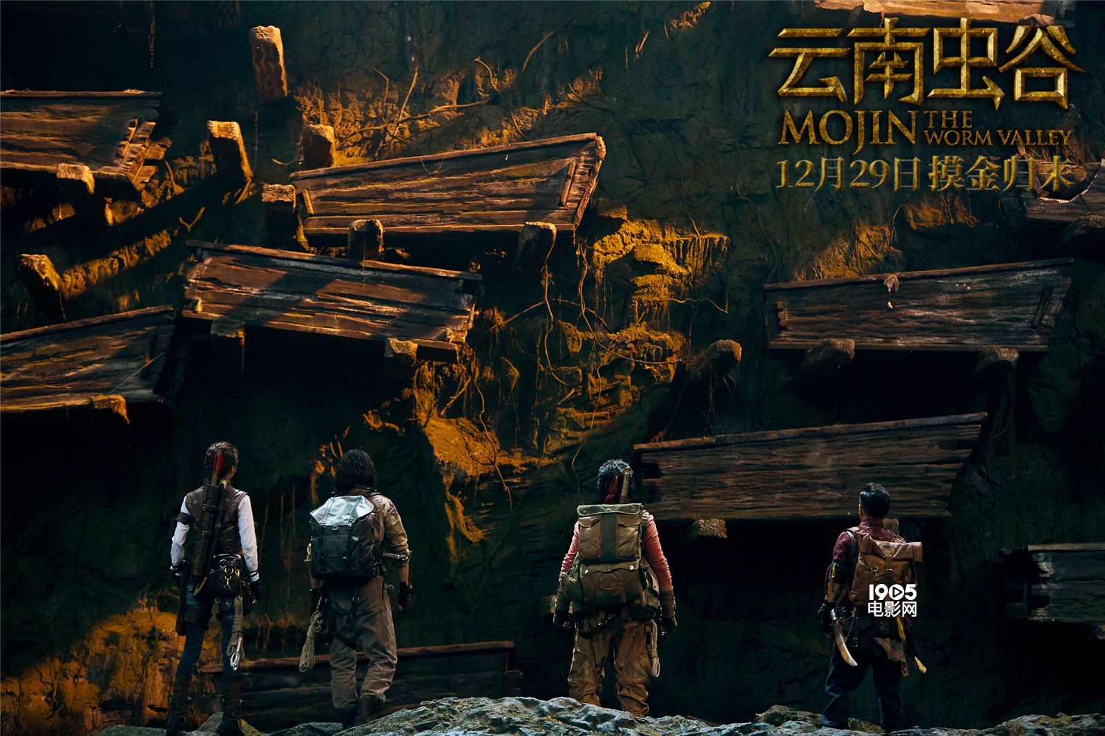 《云南虫谷》新海报“别有洞天” 胡八一闯入大墓