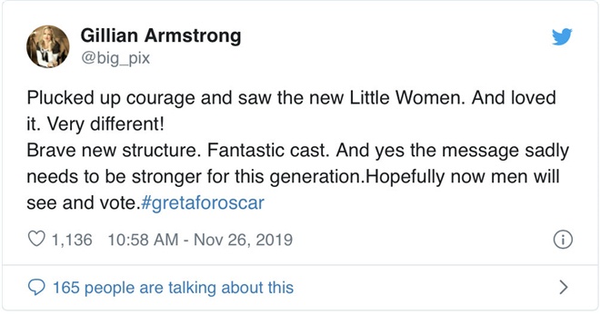 该得奥斯卡！1994版《小妇人》导演支持同名新作