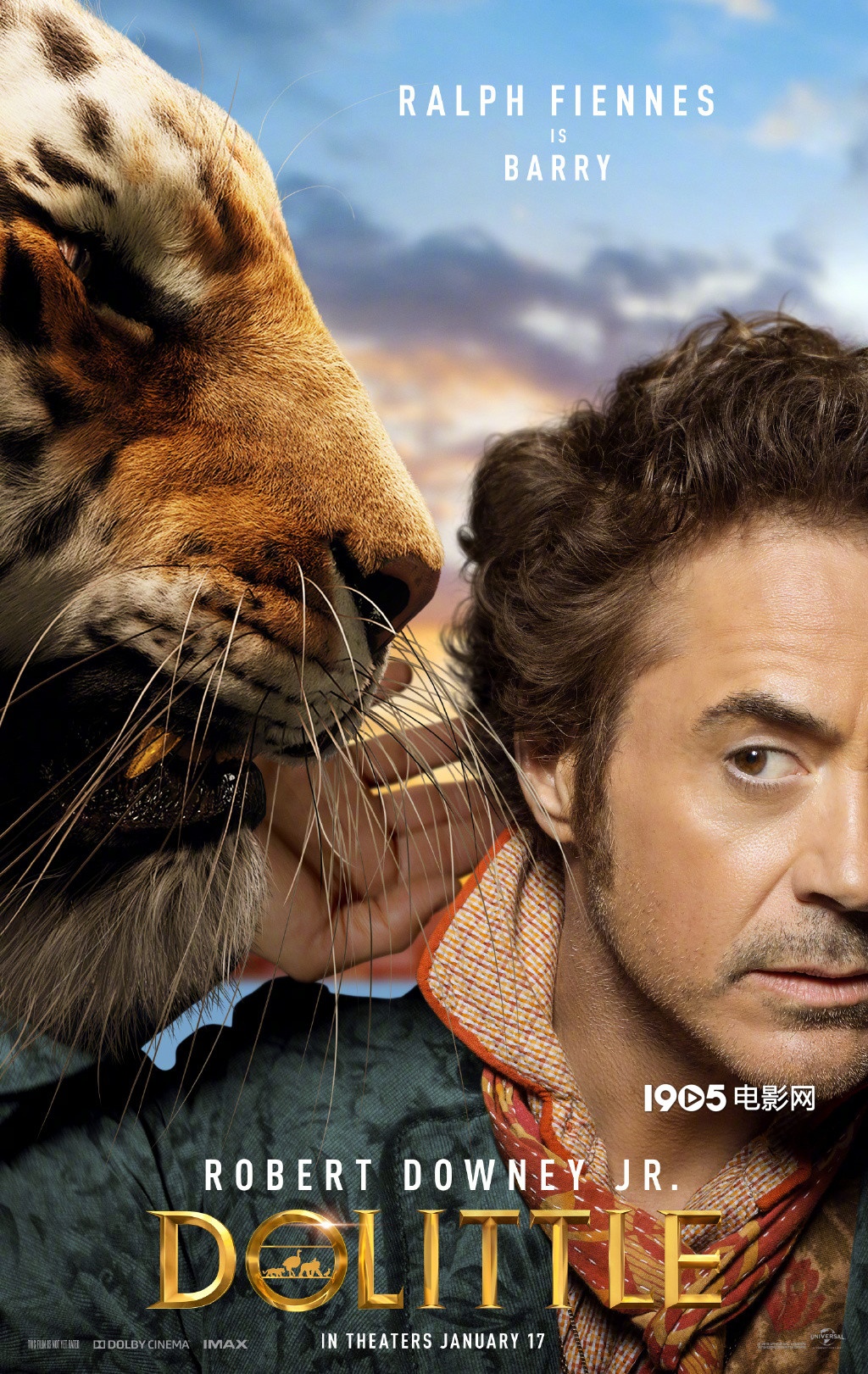 暖萌！唐尼主演《多力特的奇幻冒险》曝角色海报