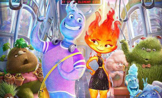 《疯狂元素城》曝全新海报 水火不容也要谈恋爱