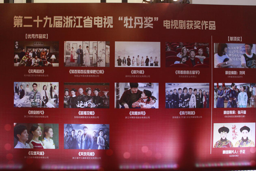 《天衣无缝》荣获第29届浙江省电视“牡丹奖”