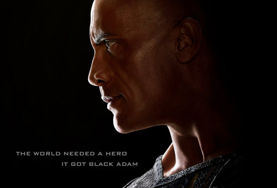 道恩·强森主演《黑亚当》曝海报 暗黑风格英雄降临