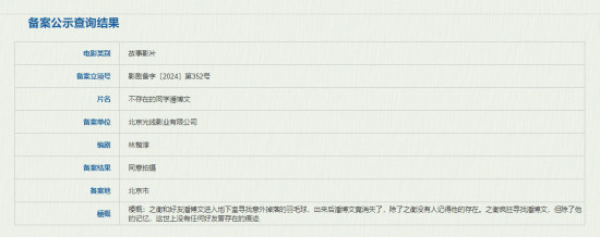 《不存在的同学潘博文》立项 都市传说搬上银幕